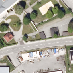 Sand Volleyball Court — aerial view