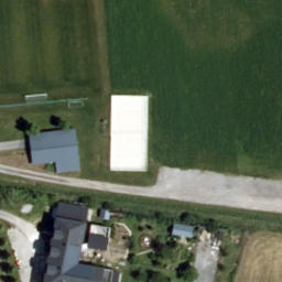 Sand Volleyball Court — aerial view