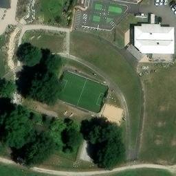 Sand Volleyball Court — aerial view