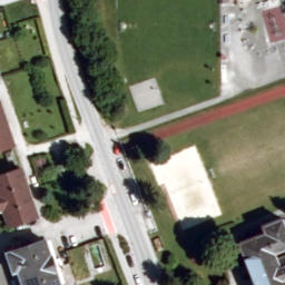 Sand Volleyball Court — aerial view