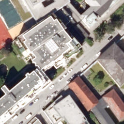 Sand Volleyball Court — aerial view