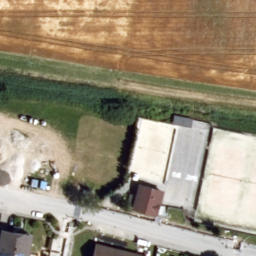 Sand Volleyball Court — aerial view