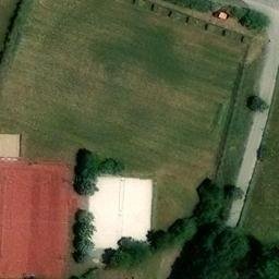 Sand Volleyball Court — aerial view