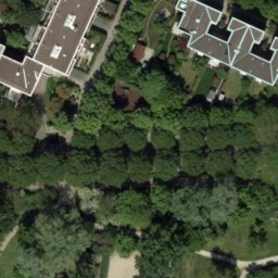 Sand Volleyball Court — aerial view