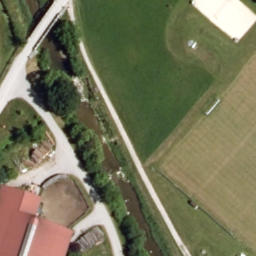 Sand Volleyball Court — aerial view