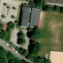 Sand Volleyball Court — aerial view