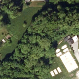 Sand Volleyball Court — aerial view