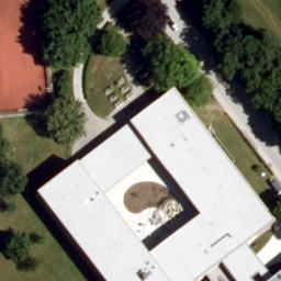Sand Volleyball Court — aerial view