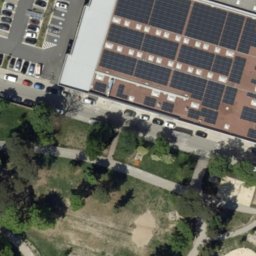 Volleyball Court near Wien — aerial view