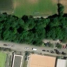 Sand Volleyball Court — aerial view