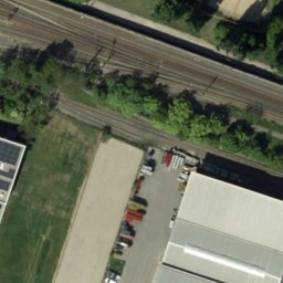Sand Volleyball Court — aerial view