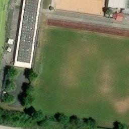 Sand Volleyball Court — aerial view