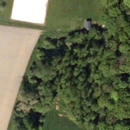 Sand Volleyball Court — aerial view