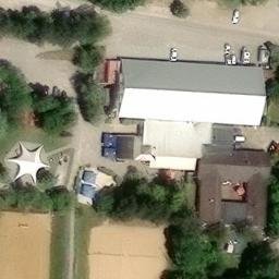 Sand Volleyball Court — aerial view
