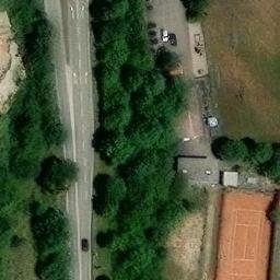 Sand Volleyball Court — aerial view