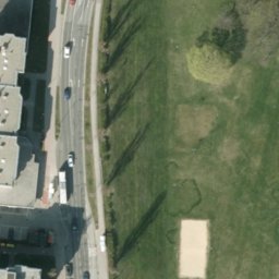 Sand Volleyball Court — aerial view