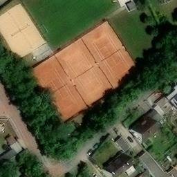 Sand Volleyball Court — aerial view