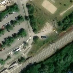 Sand Volleyball Court — aerial view