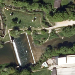 Sand Volleyball Court — aerial view