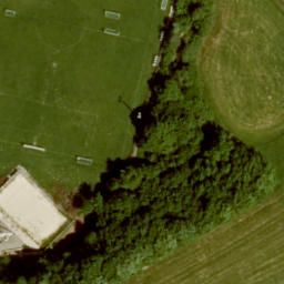 Sand Volleyball Court — aerial view