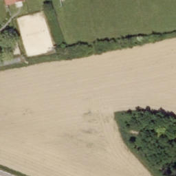 Sand Volleyball Court — aerial view