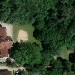 Sand Volleyball Court — aerial view