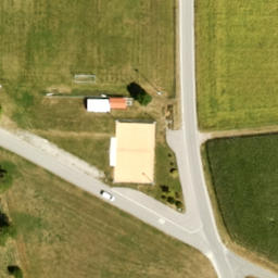 Sand Volleyball Court — aerial view
