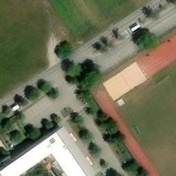 Sand Volleyball Court — aerial view