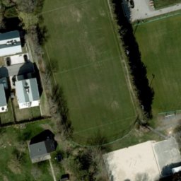 Sand Volleyball Court — aerial view