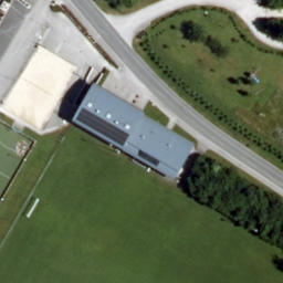 Sand Volleyball Court — aerial view