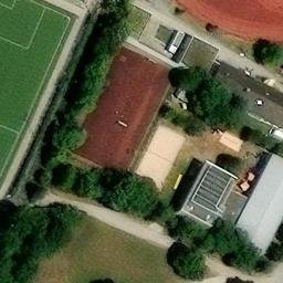 Sand Volleyball Court — aerial view