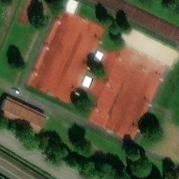 Sand Volleyball Court, Emmendingen — aerial view