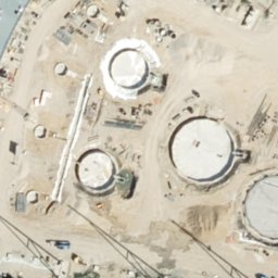Sand Volleyball Court — aerial view
