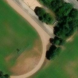 Sand Volleyball Court — aerial view