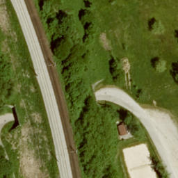 Sand Volleyball Court — aerial view
