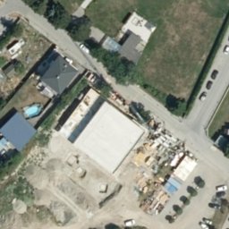 Sand Volleyball Court — aerial view