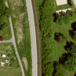 Sand Volleyball Court — aerial view
