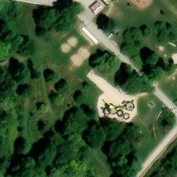 Grass Volleyball Court — aerial view