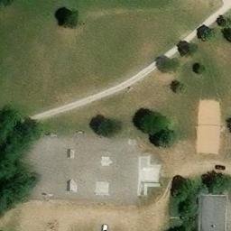Sand Volleyball Court — aerial view