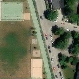 Sand Volleyball Court — aerial view