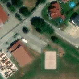 Sand Volleyball Court — aerial view