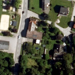 Sand Volleyball Court — aerial view