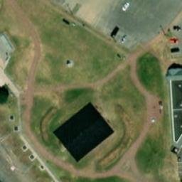Carleton-sur-Mer Beach Volleyball Court — aerial view