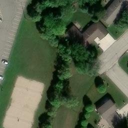 Thief River Falls Beach Volleyball Court #2 — aerial view