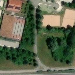 Sand Volleyball Court — aerial view