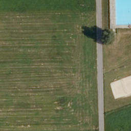 Sand Volleyball Court — aerial view
