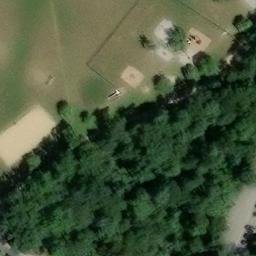 Sand Volleyball Court — aerial view