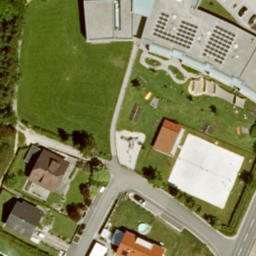 Sand Volleyball Court — aerial view