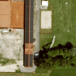 Sand Volleyball Court — aerial view