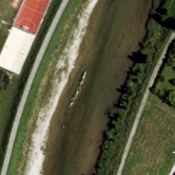 Sand Volleyball Court — aerial view